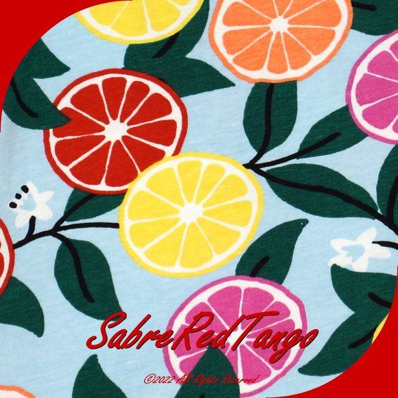 NWT Hanna Andersson Sleeveless Pocket Dress Sweet Citrus Print 130 8 - Picture 3 of 4